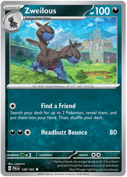 Zweilous 139/193 Paldea Evolved