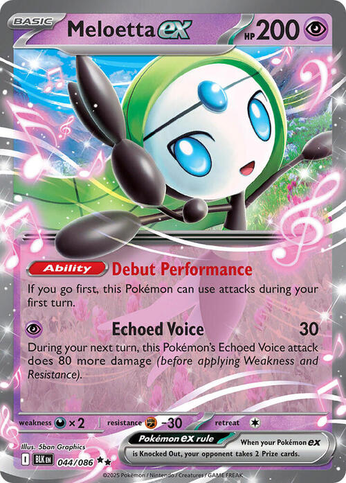 Meloetta ex 044/086 Black Bolt
