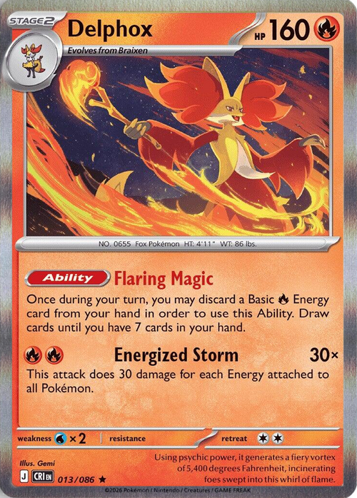 Delphox 013/086 Chaos Rising