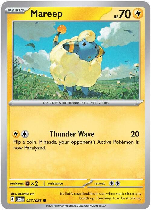 Mareep 027/086 Chaos Rising