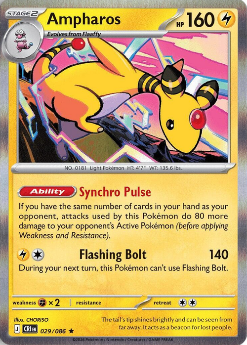 Ampharos 029/086 Chaos Rising