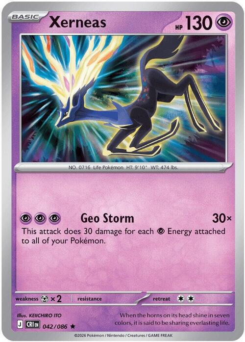 Xerneas 042/086 Chaos Rising