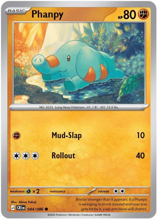 Phanpy 044/086 Chaos Rising