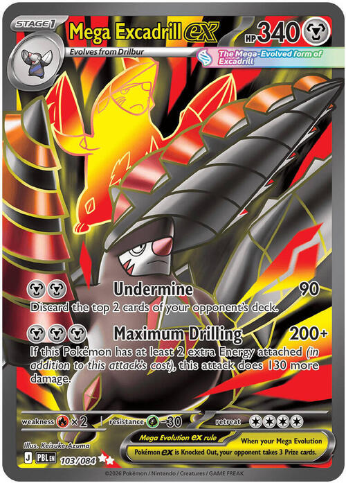 Mega excadrill ex 103/084 Pitch Black