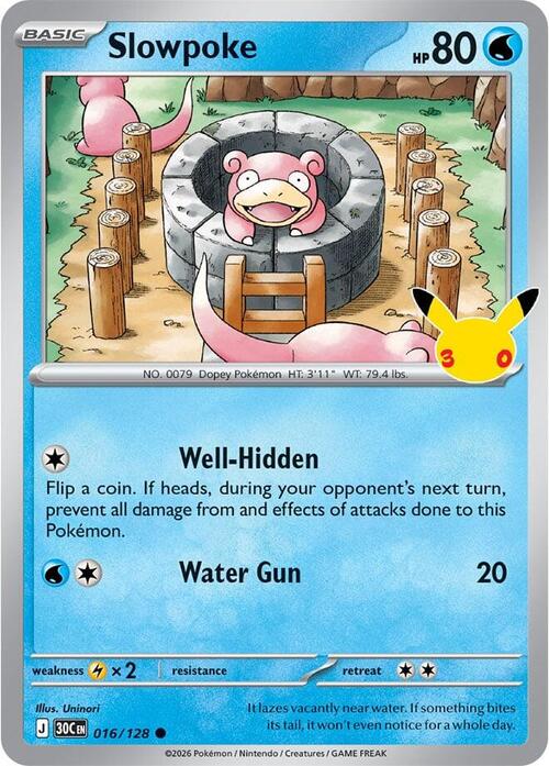 Slowpoke 016/128 30th Celebration