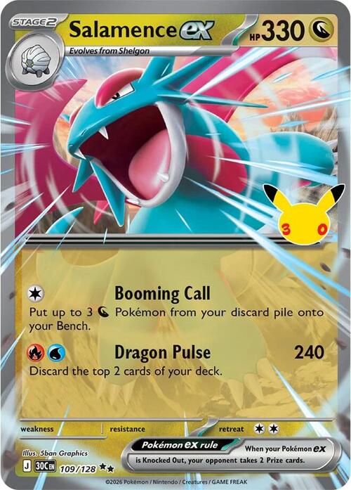 Salamence ex 109/128 30th Celebration