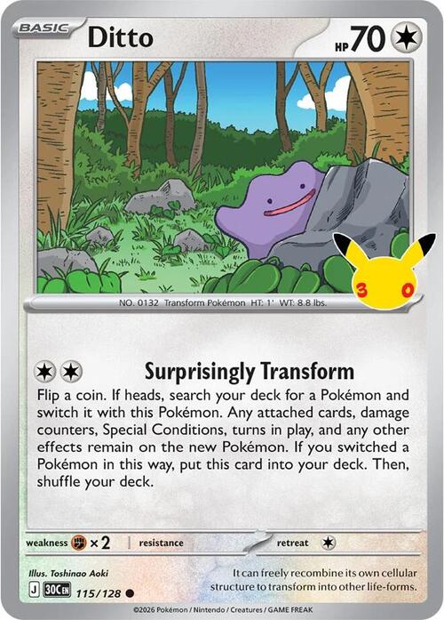 Ditto 115/128 30th Celebration