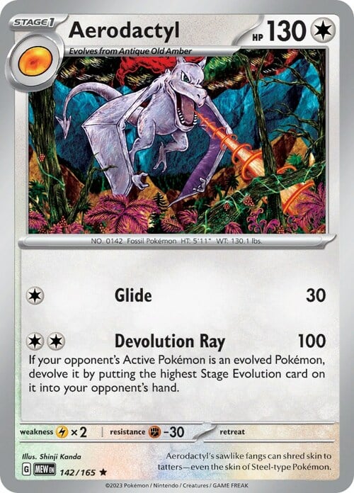 Aerodactyl 142/165 151
