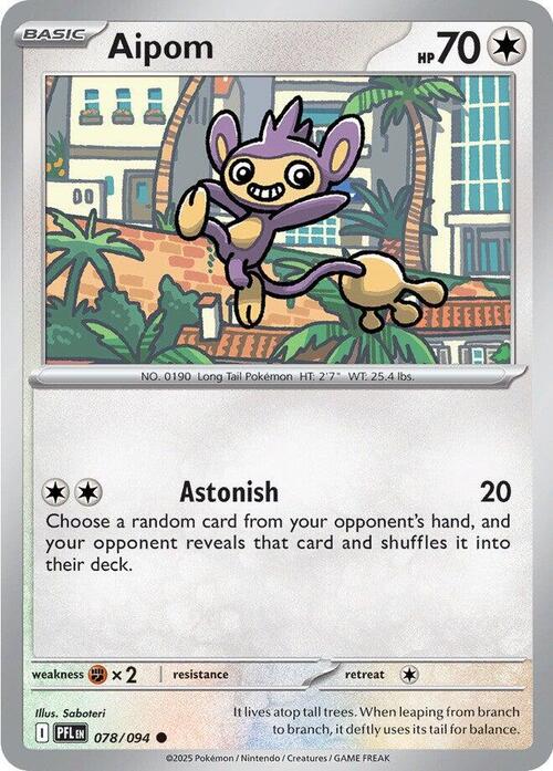Aipom 078/094 Phantasmal Flames