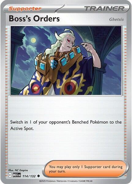 Boss's Orders - Ghetsis 114/132 Mega Evolution