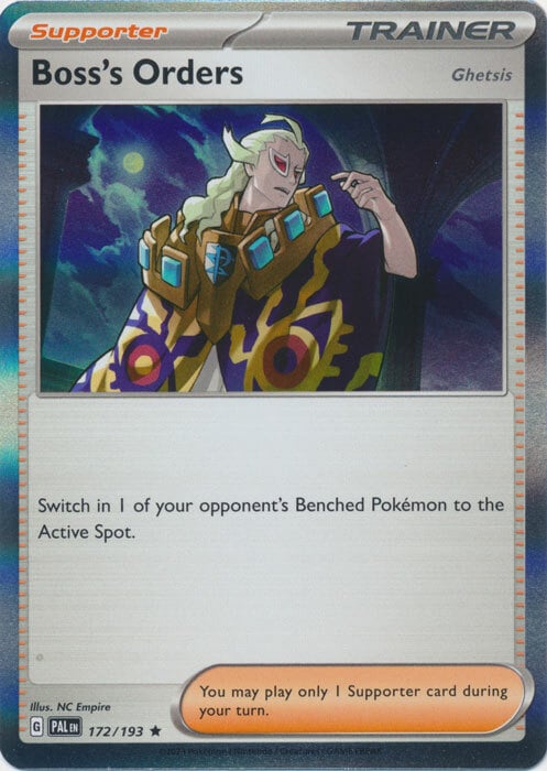 Boss's Orders - Ghetsis 172/193 Paldea Evolved