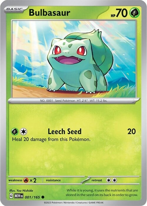 Bulbasaur 001/165 151