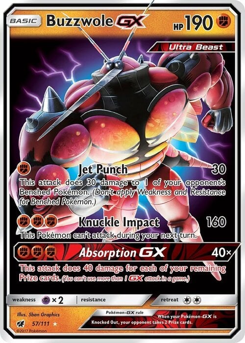 Buzzwole GX 57/111 Crimson Invasion