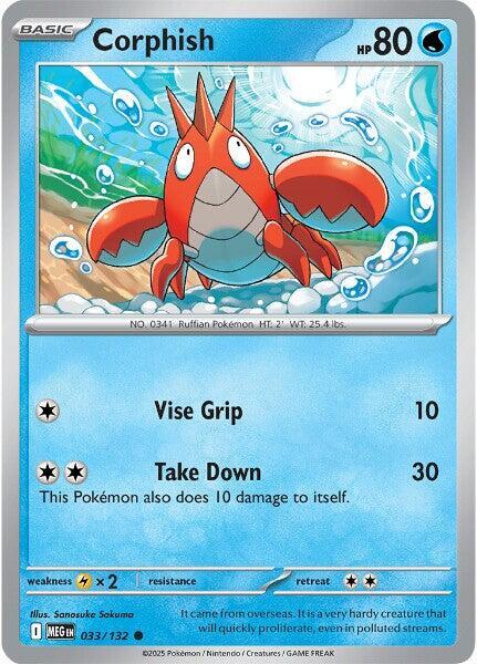 Corphish 033/132 Mega Evolution