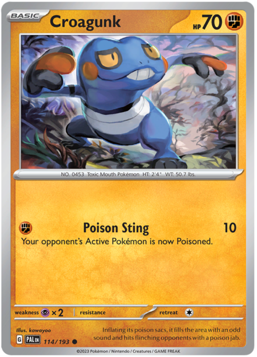Croagunk 114/193 Paldea Evolved