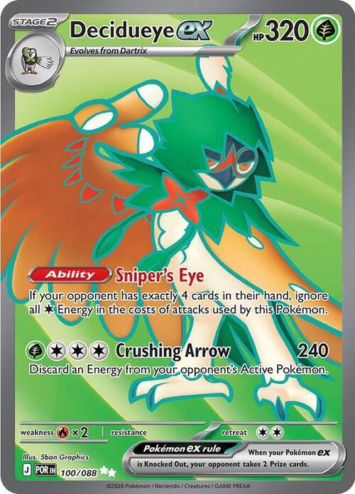 Decidueye ex 100/088 Perfect Order