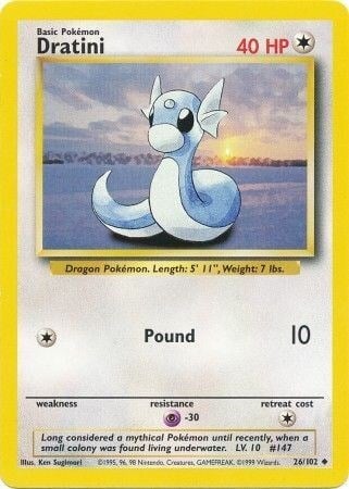 Dratini 26/102 Base Set