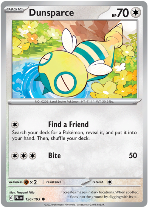 Dunsparce 156/193 Paldea Evolved