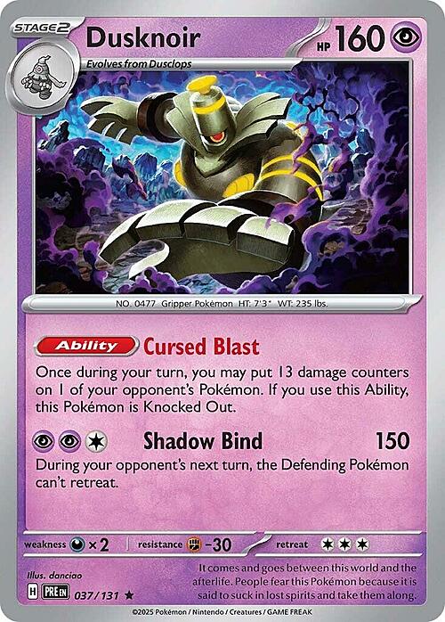 Dusknoir 037/131 Prismatic Evolutions