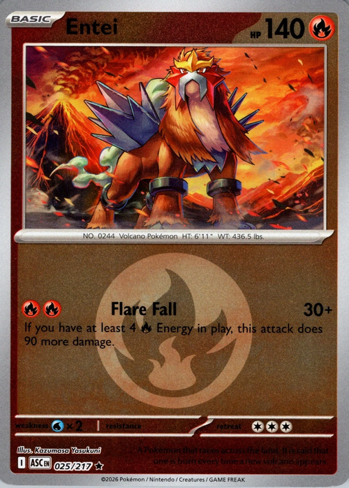 Entei 025/217 Ascended Heroes - Energy Reverse Holo
