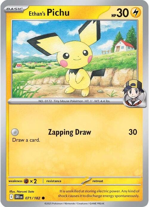 Ethan's Pichu 071/182 Destined Rivals