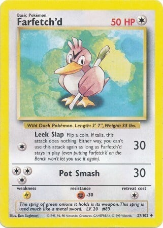 Farfetch'd 27/102 Base Set