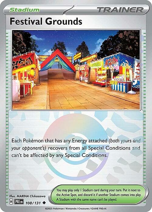 Festival Grounds 108/131 Prismatic Evolutions - Poké Ball Reverse Holo