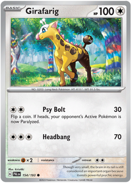 Girafarig 154/193 Paldea Evolved