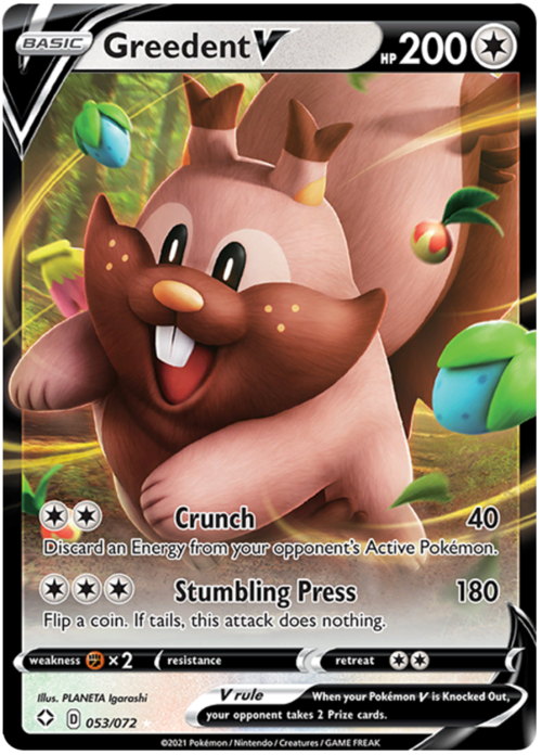 Greedent V 053/072 Shining Fates