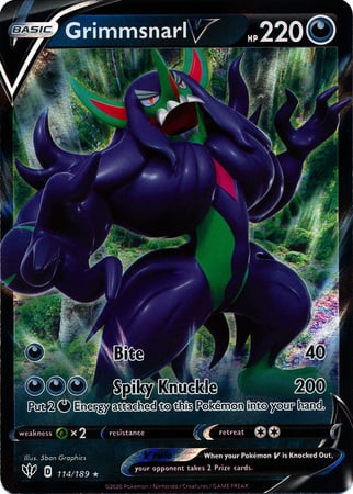 Grimmsnarl V 114/189 Darkness Ablaze