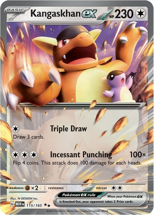 Kangaskhan ex 115/165 151
