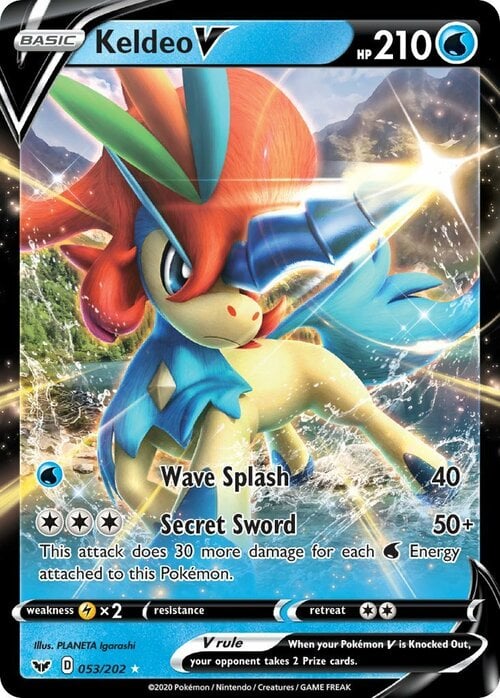 Keldeo V 53/202 Sword & Shield