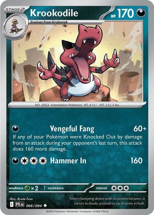 Krookodile 066/094 Phantasmal Flames