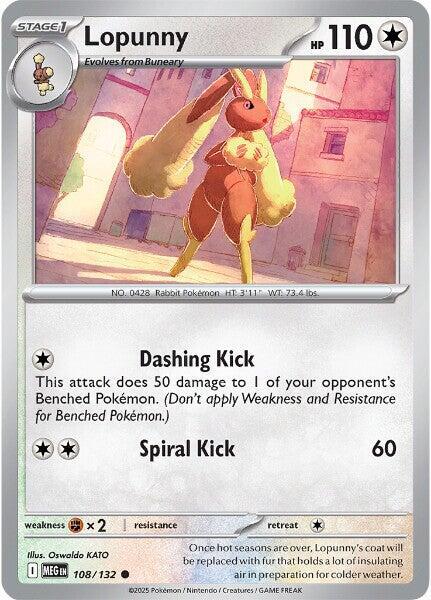 Lopunny 108/132 Mega Evolution