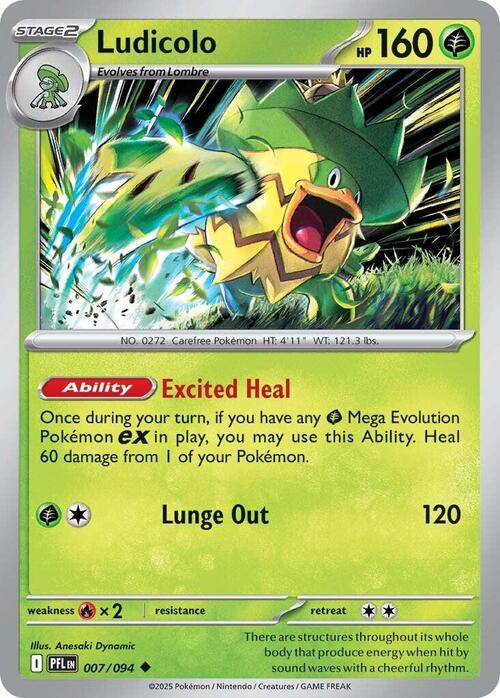 Ludicolo 007/094 Phantasmal Flames