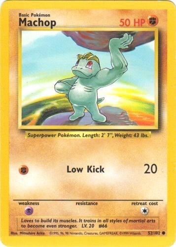 Machop 52/102 Base Set