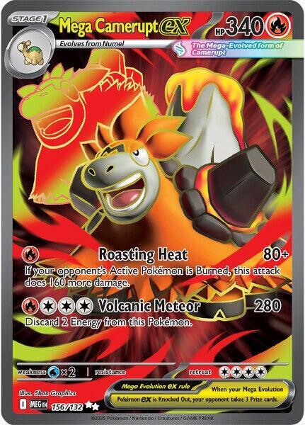 Mega Camerupt ex 156/132 Mega Evolution