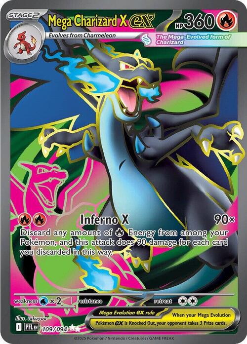 Mega Charizard X ex 109/094 Phantasmal Flames