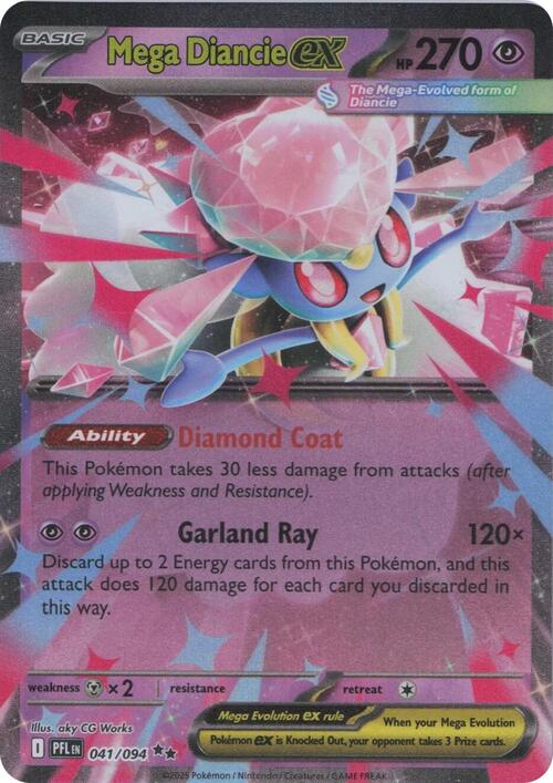 Mega Diancie ex 041/094 Phantasmal Flames