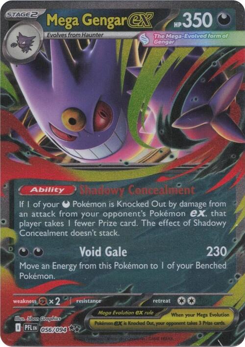 Mega Gengar ex 056/094 Phantasmal Flames