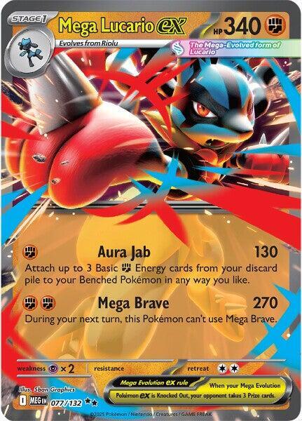 Mega Lucario ex 077/132 Mega Evolution