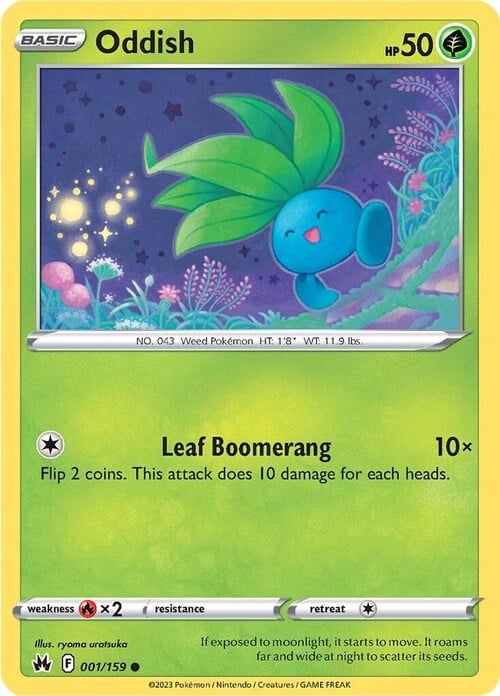 Oddish 001/159 Crown Zenith