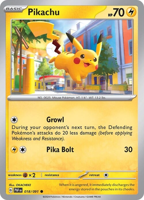 Pikachu 018/091 Paldean Fates