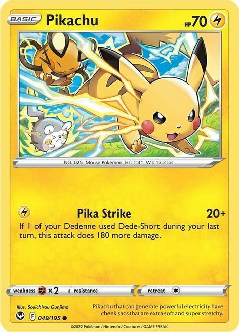 Pikachu 049/195 Silver Tempest