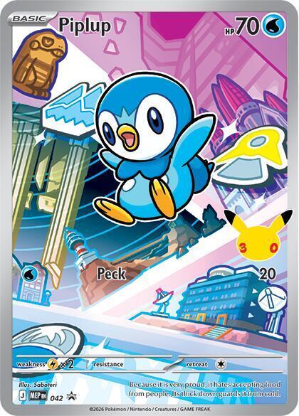 Piplup 042 MEP Black Star Promos