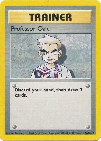 Professor Oak 88/102 Base Set
