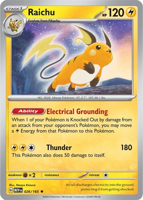 Raichu 026/165 151