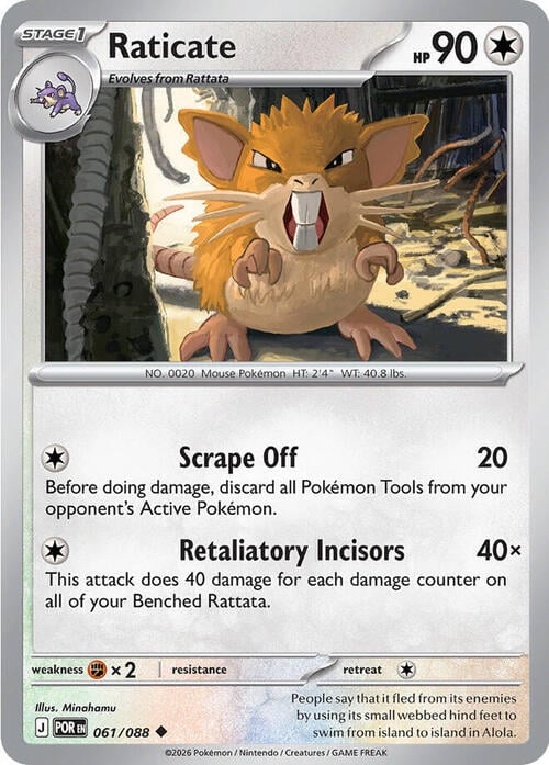 Raticate 061/088 Perfect Order
