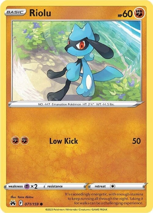 Riolu 071/159 Crown Zenith