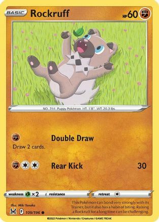 Rockruff 109/196 Lost Origin